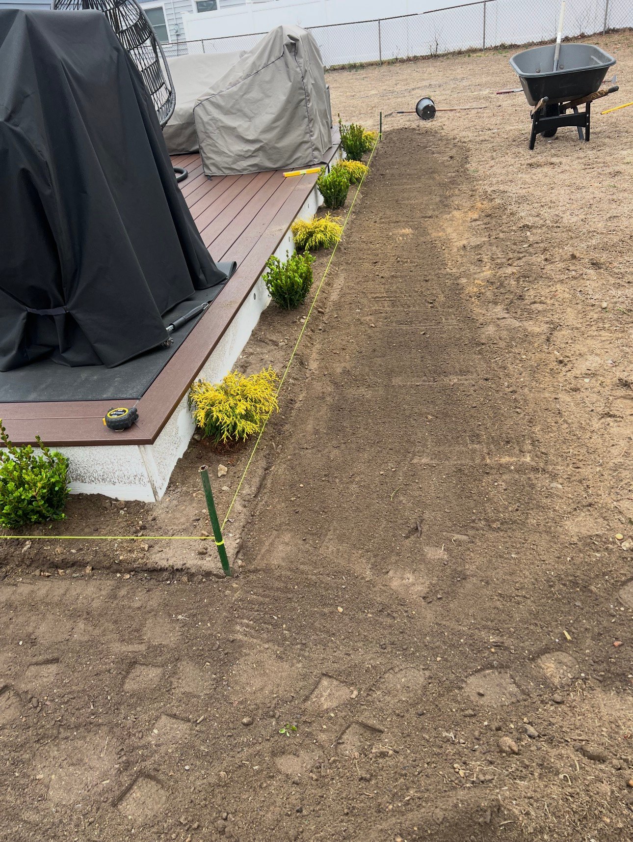 Pathway before installation